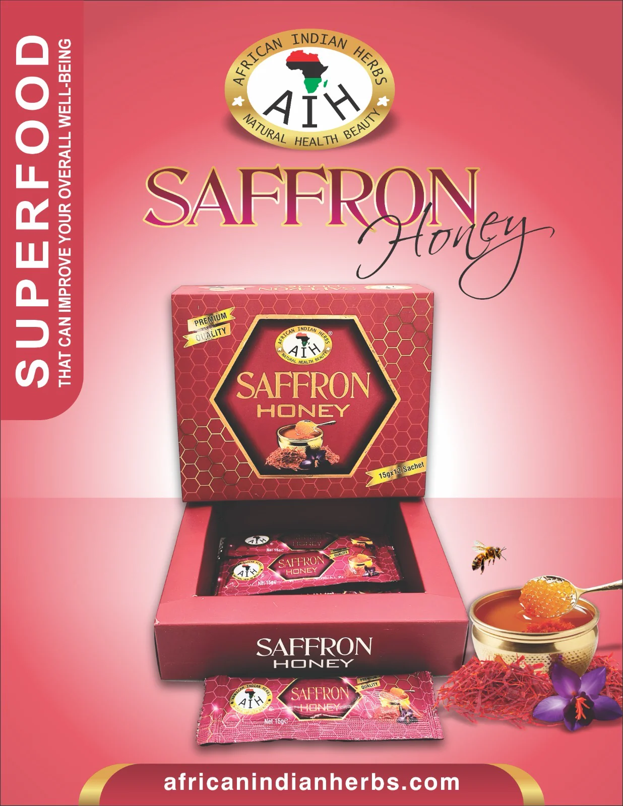 Buy African Herbal Herb Organic Saffron Honey